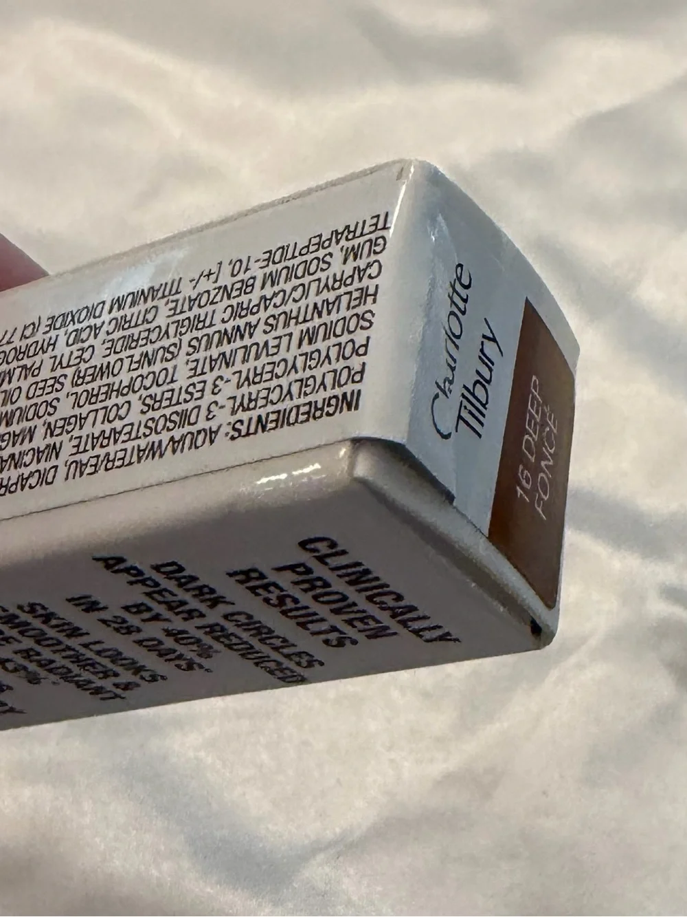 Charlotte Tilbury Concealer 16 DEEP FONCE .25 Oz 16 HR Conceal Correct Brightens